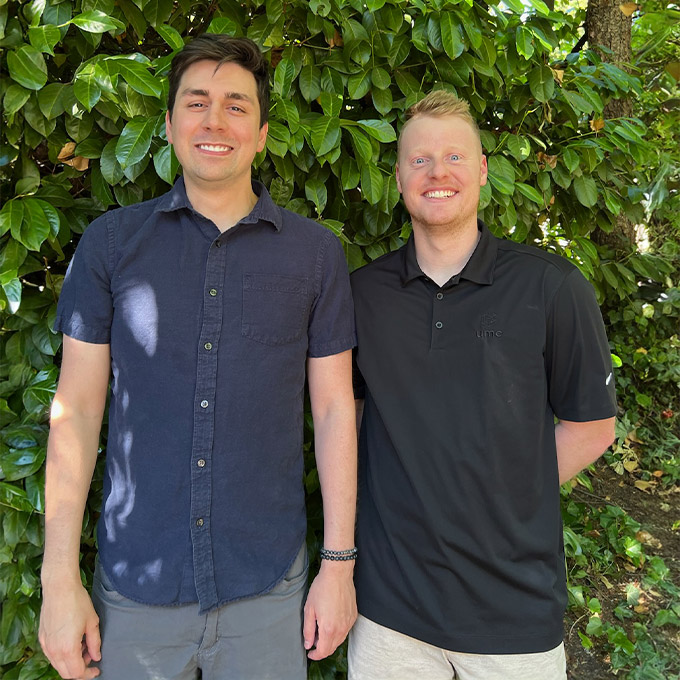 Nick Granberg & Kieran Hess, 1-800-STRIPER<sup>®</sup> franchise owners in Bellevue, WA